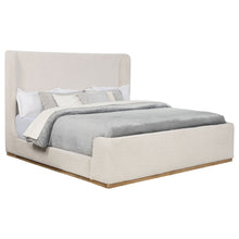 Load image into Gallery viewer, Kensington - Eastern King Sleigh Bed With Tall Wingback Headboard - Cream
