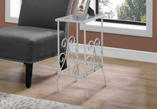 Load image into Gallery viewer, Accent Table, Side Tempered Glass, Transitional - Silver
