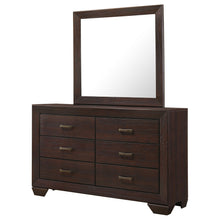 Load image into Gallery viewer, Holmgren - 6 Drawer Dresser With Mirror - Dark Coffee
