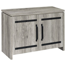 Load image into Gallery viewer, 2 Door Accent Cabinet With Accents - Gray
