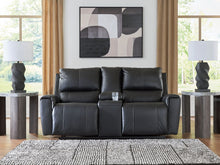 Load image into Gallery viewer, Glossmore - Reclining Loveseat With Console - Black

