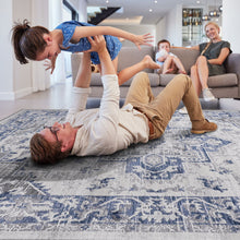 Load image into Gallery viewer, Marfi - 6' X 9' Oriental Area Rug - Blue / Gray
