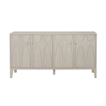 Load image into Gallery viewer, Wood Sideboard With Adjustable Shelves And Storage Cabinet - White Washed
