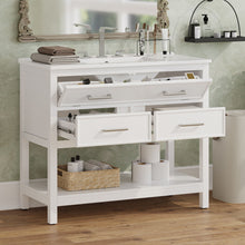 Load image into Gallery viewer, Bathroom Vanity With Ceramic Sink, Tip Out Tray &amp; 2 Full Extension Drawers
