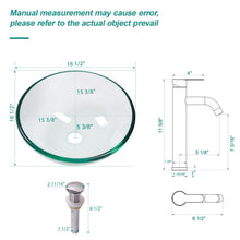 Load image into Gallery viewer, Vessel Sink With Faucet And Pop-Up Drain

