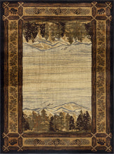 Load image into Gallery viewer, Nature's Nest - 5'3" X 7'3" Lodge Area Rug - Multi / Black
