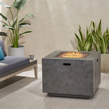 Load image into Gallery viewer, Outdoor Patio Gas Burning Fire Pit Table 50, 000 Btu, Square
