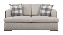 Load image into Gallery viewer, Niamey - Loveseat With 2 Toss Pillows - Walnut
