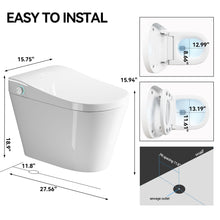 Load image into Gallery viewer, Smart Bidet Toilet With Auto Open / Close Seat, Warm Water Wash, Heated Seat, And Wireless Remote Control
