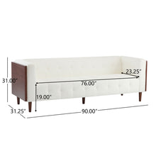 Load image into Gallery viewer, Contemporary 3 Seater Sofa With Tufted Design
