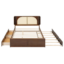 Load image into Gallery viewer, Headboard Bed With 2 Drawers And Trundle

