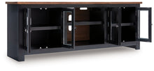 Load image into Gallery viewer, Wildenauer - XL TV Stand With Fireplace Option - Brown / Black
