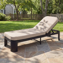 Load image into Gallery viewer, Outdoor Chaise Lounge With Cushion, 5 Position Adjustable Backrest
