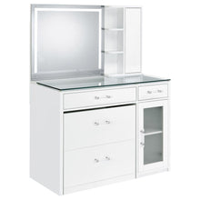 Load image into Gallery viewer, Kerr - 2 Drawer Makeup Vanity Table With Mirror And Stool
