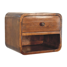 Load image into Gallery viewer, Curve Upper Slot Floating Nightstand
