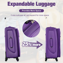 Load image into Gallery viewer, Softside Luggage Expandable Set With Duffel Bag Upright Spinner
