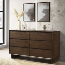 Load image into Gallery viewer, Hemlock - 6 Drawer Dresser Cabinet - Brown
