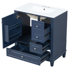 Load image into Gallery viewer, Freestanding Bathroom Vanity With Sink, Soft Close Door, 3 Drawers
