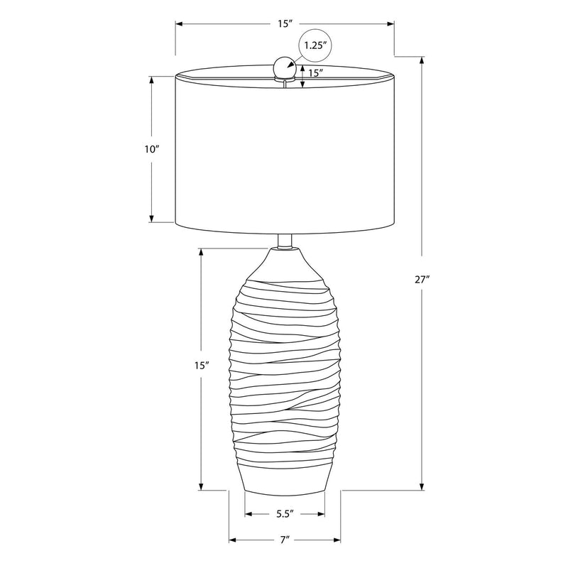 Lighting, Table Lamp Modern - Gray