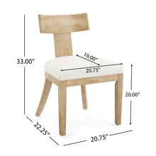 Load image into Gallery viewer, Contemporary Fabric Upholstered Side Dining Chairs Set With Curved Back
