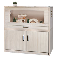 Load image into Gallery viewer, Guinea Pig Cages, Hamster Cage Wood With Independent Storage Cabinet, House For Rat Chinchilla With Guinea Pig Hutch And Bridge, Openable Top With Acrylic Sheets

