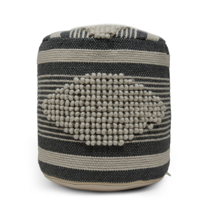 Diamond - Handcrafted Cylindrical Pouf