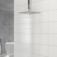 Load image into Gallery viewer, 8" Square Rain Shower Head, Ceiling / Wall Mount Stainless Steel Bath Fixture
