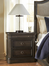Load image into Gallery viewer, Wickenger - Two Drawer Night Stand - Dark Brown
