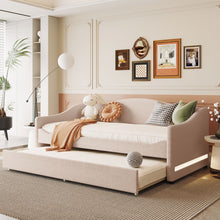 Load image into Gallery viewer, Design Upholstered Daybed With Light And Trundle

