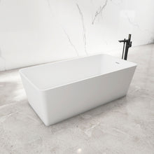 Load image into Gallery viewer, Freestandingn And Solid Surface, Soaking Bathtub For Bathroom - Matte White
