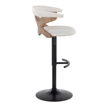 Load image into Gallery viewer, Gardenia - Contemporary Adjustable Barstool &amp; Swivel With Rounded T Footrest (Set of 2)
