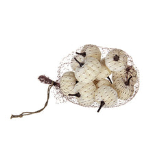Load image into Gallery viewer, Velvety Pumpkin In Mesh Bag, Bag / 12, For Holiday Harvest Festival Fall Festival &amp; Thanksgiving (Set of 4) - White

