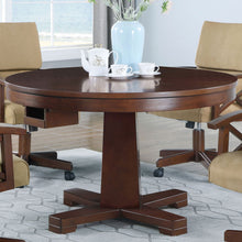Load image into Gallery viewer, Calloway - Round Game Table With Pedestal Base - Dark Brown
