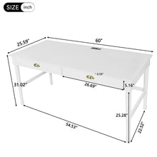 Load image into Gallery viewer, Modern Writing Desk With Drawers For Home Office
