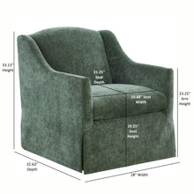 Load image into Gallery viewer, Luisa - Skirted Swivel Accent Chair
