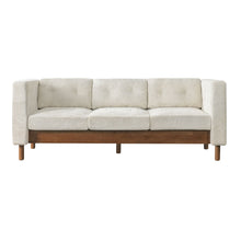 Load image into Gallery viewer, 3 Seater Sofa With Square Arms, Tufted Pillow Back For Living Room
