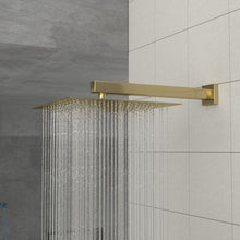 Load image into Gallery viewer, Modern 10" Square Rainfall Shower Head &amp; Stainless Steel Wall Or Ceiling Mount Luxury Spa Shower Panel
