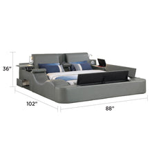 Load image into Gallery viewer, Zoya - Smart Multifunctional Bed, Built In Bluetooth Speakers, USB Charging

