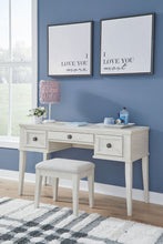 Load image into Gallery viewer, Robbinsdale - Vanity With Stool (Set of 2) - Antique White
