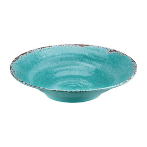 Supreme Housewares - Crackle Melamine 16" Large Bowl, Turquoise