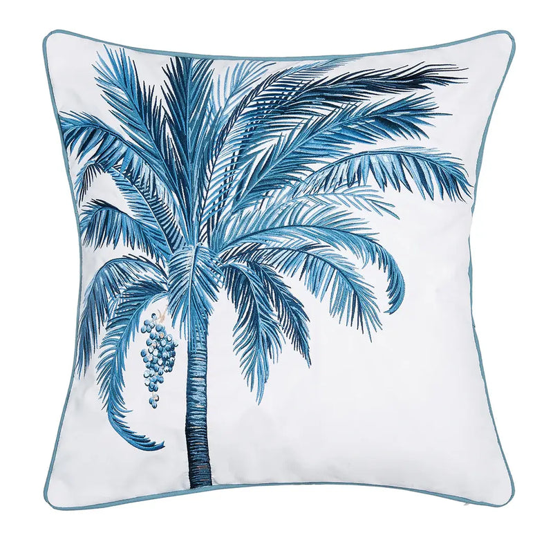 Rightside Design - Royal Date Palm Tree Left Indoor/Outdoor Throw Pillow