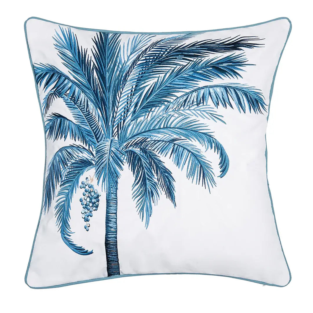 Rightside Design - Royal Date Palm Tree Left Indoor/Outdoor Throw Pillow