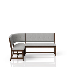 Load image into Gallery viewer, Curved Dining Bench Upholstered Curved Bench - Beige
