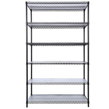 Load image into Gallery viewer, 6 Tier 6000Lbs Capacity Nsf Metal Shelf Wire Shelving Unit, Heavy Duty Adjustable Storage Rack With Wheels &amp; Shelf Liners For Commercial Grade Utility Steel Storage Rack
