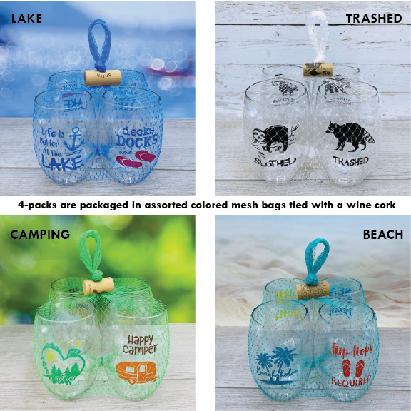 Wine-Oh! - PICKLEBALL SAYINGS Shatterproof Wine Glasses