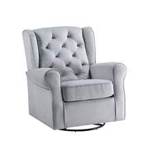 Load image into Gallery viewer, Glider Chair With Swivel - Gray
