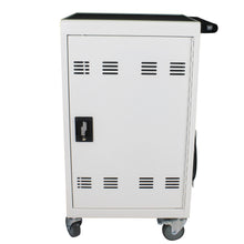 Load image into Gallery viewer, Mobile Charging Cart And Cabinet For Tablets Laptops 30 Device With Combination Lock - Antique White
