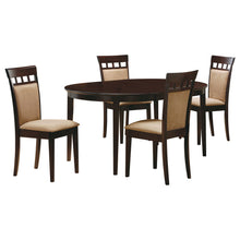 Load image into Gallery viewer, Gianna - 5 Piece Dining Set With Oval Table And Side Chairs - Cappuccino
