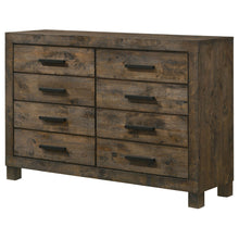 Load image into Gallery viewer, Bren - 8 Drawer Dresser With Pull Handles - Rustic
