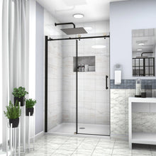 Load image into Gallery viewer, Single Sliding Bypass Shower Door Enclosure With Tempered Glass
